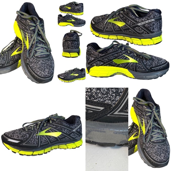 Brooks Adrenaline GTS 17 BLACK/NEON 7.5 🚩CLEARANCE 🚩 - Picture 5 of 7